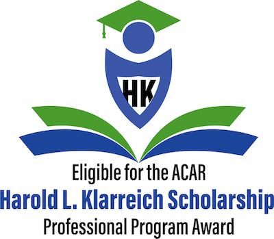 Eligible for the ACAR Harold L. Klarreich Scholarship professional program award