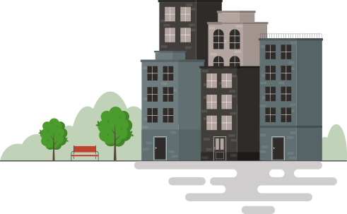 multiple buildings graphic