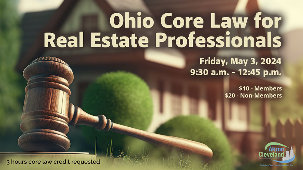 Featured image for “Ohio Core Law for Real Estate Professionals”