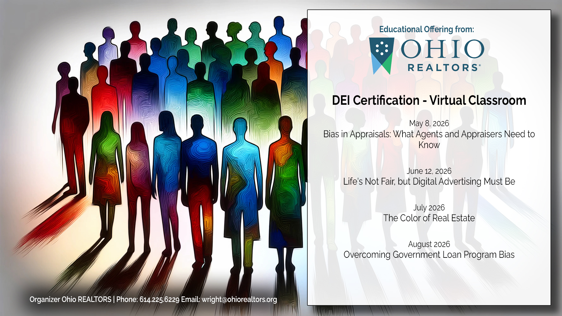 Featured image for “OR DEI Certification Classes – NEXT CLASS: BIAS IN APPRAISALS – What Agents and Appraisers Need to Know”