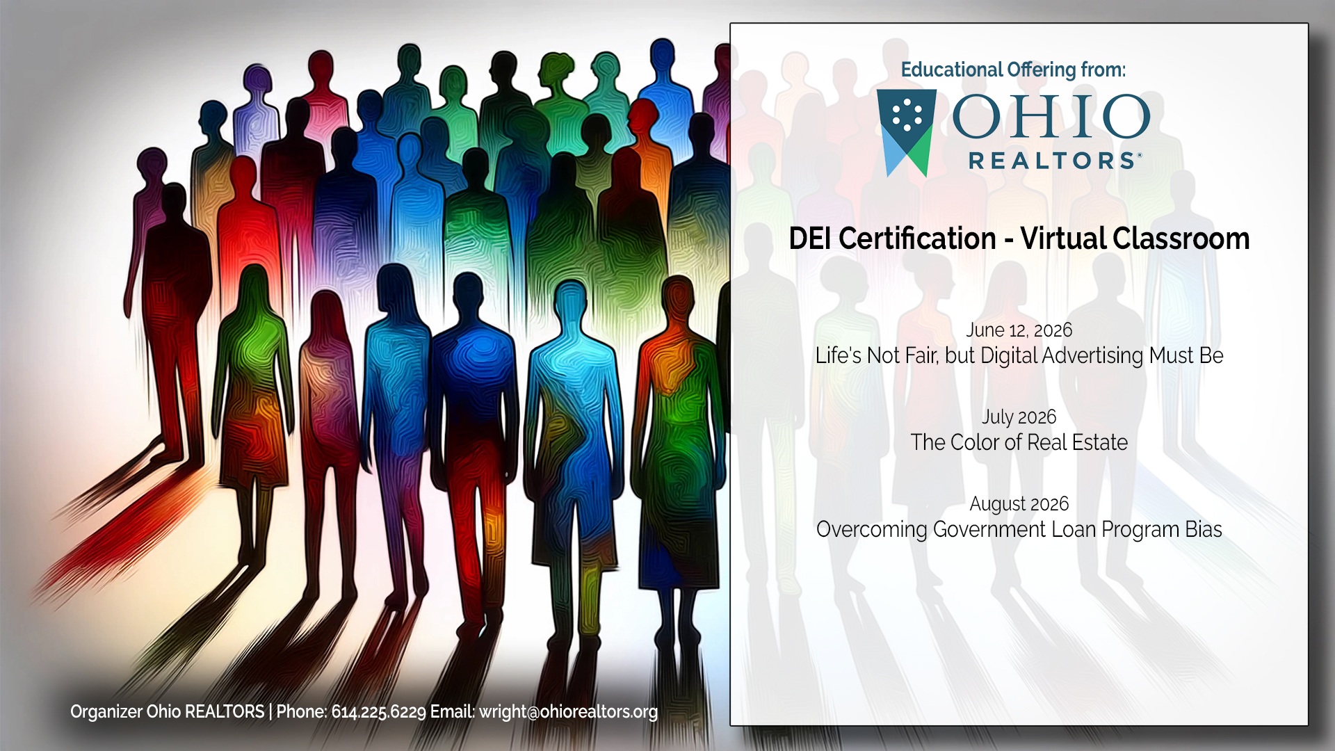 Featured image for “OR DEI Certification Classes – NEXT CLASS: LIFE’S NOT FAIR – But Digital Advertising Must Be”
